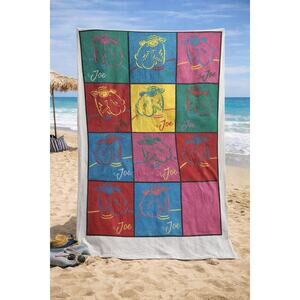 Reynolds Joe Camel Beach Towel Andy Warhol XL large Vintage Vacation 52x67”